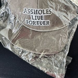 A**Holes Live Forever Grey SnapBack with Brim String
